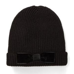 Kate Spade Velvet Bow Beanie